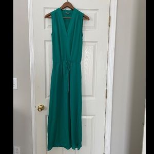 Brand new Vince 100% silk green maxi long dress
